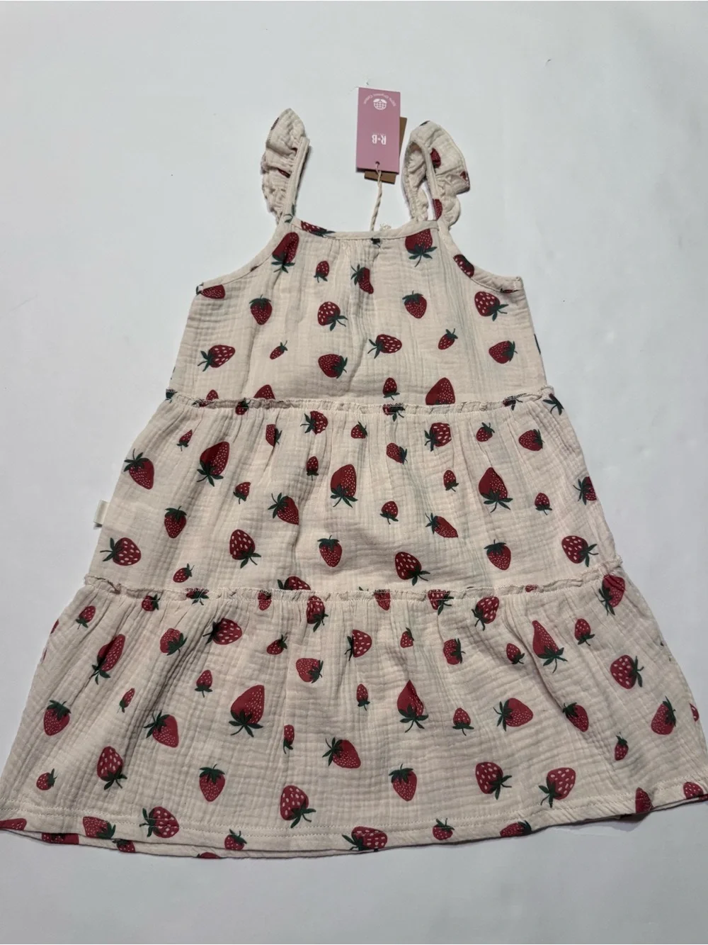 Rabbit + Bear Girl's Soft Floral Organic Cotton Sun Dress Bundle Lot Of 2 Sz 6